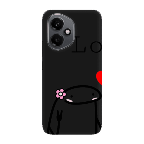 Honor Magic 400 Love 1 Black Colored Silicone TPU Θήκη